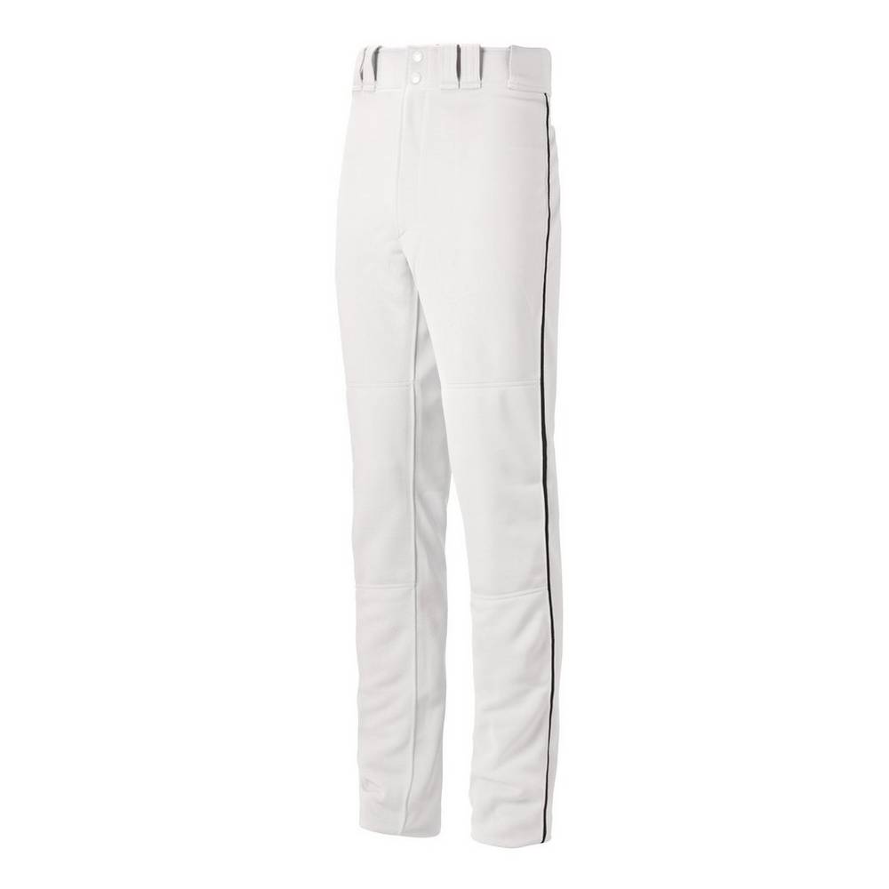 Pantaloni Mizuno Baseball Premier Pro Piped G2 Uomo - Bianche/Nere - 90567-DOJV